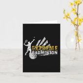 Carte Compétition de jeu de badminton extrême (Fleur jaune)