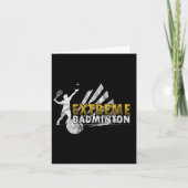 Carte Compétition de jeu de badminton extrême (Devant)