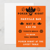 Carte Compétition de nuit de poker (Devant / Derrière)