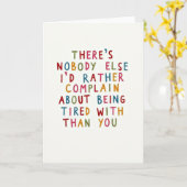 Carte Complain About Tiredness With You Card (Fleur jaune)