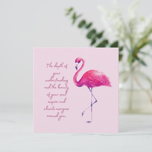 Carte complémentaire pour femme sage et élégante (Debout devant)