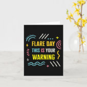Carte Complexe de jour de flammes Sensibilisation au syn (Fleur jaune)