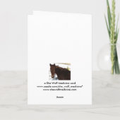 Carte Compliment d'anniversaire amusant TWH Horse Wester (Dos)