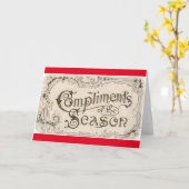 Carte Compliments de la saison (Fleur jaune)