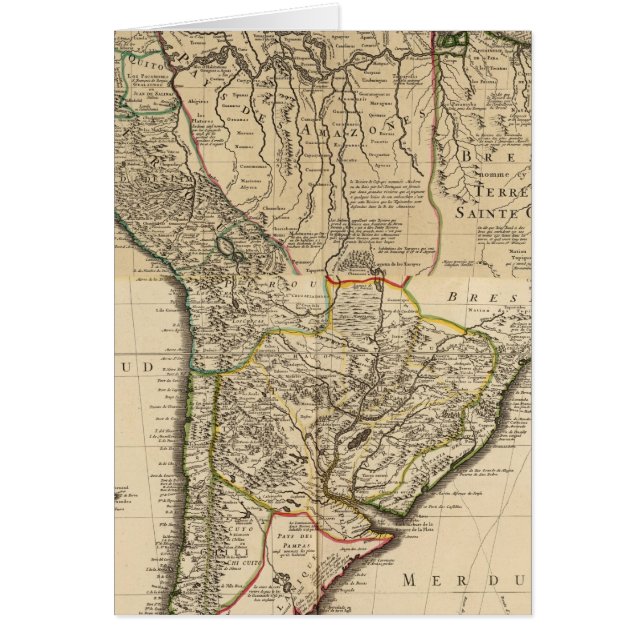 Carte composite de l'Amérique du Sud (Devant)