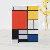 Carte Composition Abstraite Vintage de Piet Mondrian (Fleur jaune)