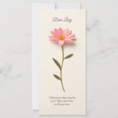 Carte Composition avec fleur et gratitude (Devant)