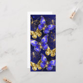 Carte Composition avec papillons Sapphire (Devant/Arrière en situation)