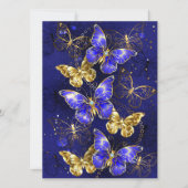 Carte Composition avec papillons Sapphire (Devant)