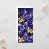 Carte Composition avec papillons Sapphire (Devant/Arrière en situation)