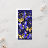 Carte Composition avec papillons Sapphire (Devant/Arrière en situation)