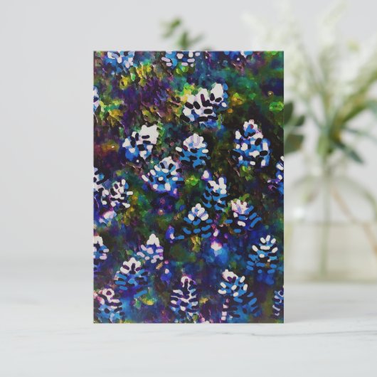 Carte Composition Blue Bonnet (Debout devant)