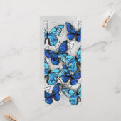 Carte Composition des White and Blue Butterflies (Devant/Arrière en situation)