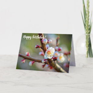 Carte Composition Florale Des Fleurs Japonaises D'Aprico