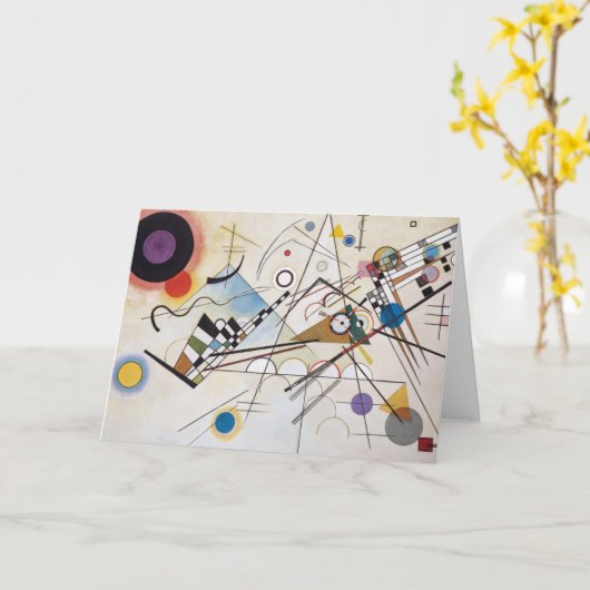 Carte Composition VIII (Fleur jaune)