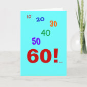 Carte Comptable | Anniversaire 60 ans | 60 comptabilité  (Devant)