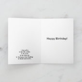 Carte Comptable - anniversaire drôle de 6 plaisanteries (Intérieur)