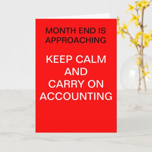 Carte Comptable - Conserver la comptabilité calme - Anni (Fleur jaune)