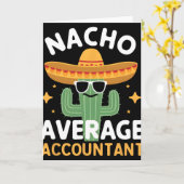 Carte Comptable Moyen Nacho Drôle Cinco De Mayo Mexicain (Fleur jaune)
