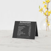 Carte Comptable Nutrition Fact, Nutrition Fact (Fleur jaune)