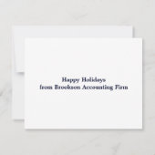 Carte Comptable Peace Love Office Holiday (Dos)