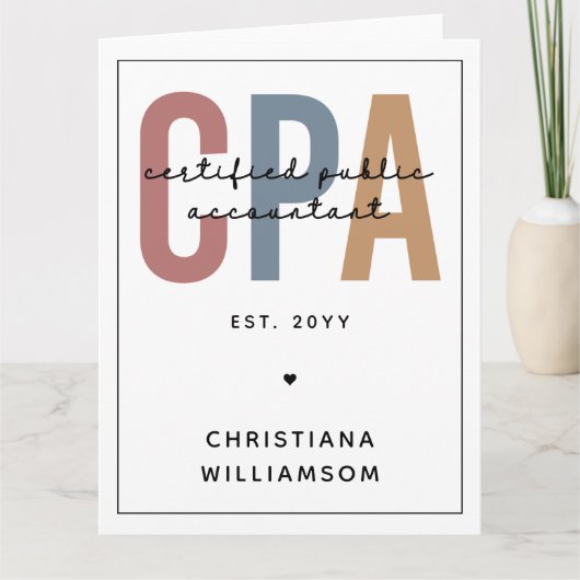 Carte Comptable Public Certifié CPA Retro (Devant)