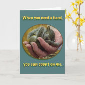 Carte Compte sur moi (Fleur jaune)