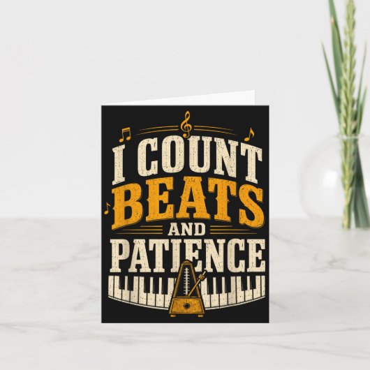 Carte Compter les battements et professeur de musique de (Devant)