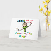 Carte Compter Les Jours (Fleur jaune)