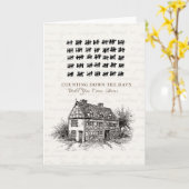 Carte Compter Les Jours (Fleur jaune)