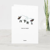 Carte Compter les moutons pour dormir (Dos)