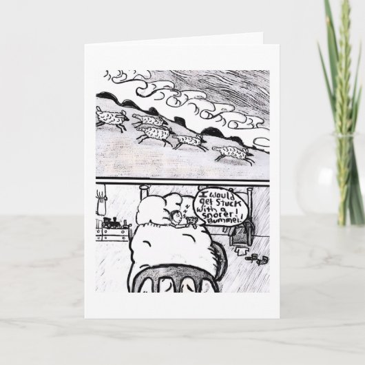 Carte Compter les moutons pour dormir (Devant)