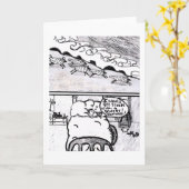 Carte Compter les moutons pour dormir (Fleur jaune)