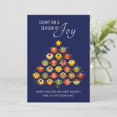 Carte Compter Sur Une Saison De Joie Compte À Rerebours (Debout devant)