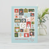 Carte Compter Sur Une Saison De Joie Compte À Rerebours  (Debout devant)