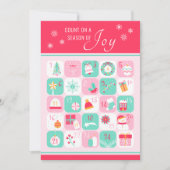 Carte Compter Sur Une Saison De Joie Noël Compte À Rereb (Devant)
