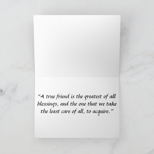 Carte Comptez vos bénédictions (Intérieur)