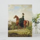 Carte Comtesse à cheval (Elégant Cheval Brown) (Debout devant)