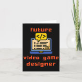 Carte Concepteur de jeu vidéo Programmeur Codeur  (Devant)