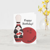 Carte Conception à motifs de losanges de bowling de (Fleur jaune)