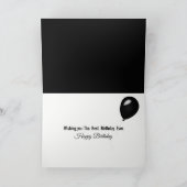 Carte Conception Abstraite de Blanc et de Noir pour un A (Intérieur)