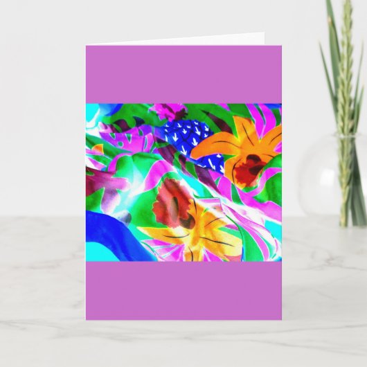 Carte Conception abstraite de photo d'affichage floral (Devant)