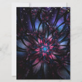 Carte Conception Abstraite des fleurs fractales. (Devant)