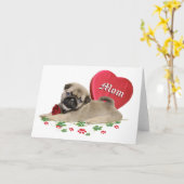 Carte Conception adorable de maman Carlin (Fleur jaune)