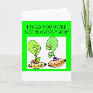 Carte conception amusante du joueur de pont