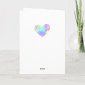 Carte Conception aquarelle abstraite (Dos)