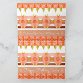 Carte Conception Artsy En Peach (Intérieur)