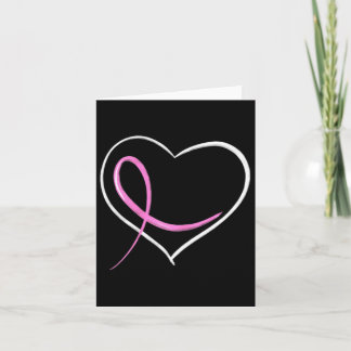 Carte Conception cardiaque avec côtes roses