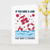 Carte Conception cool Lifeguard - Si Vous Avez Une Voie (Fleur jaune)