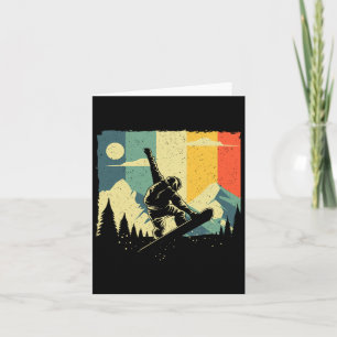 Carte Conception cool Snowboard Pour Hommes Femmes Vinta